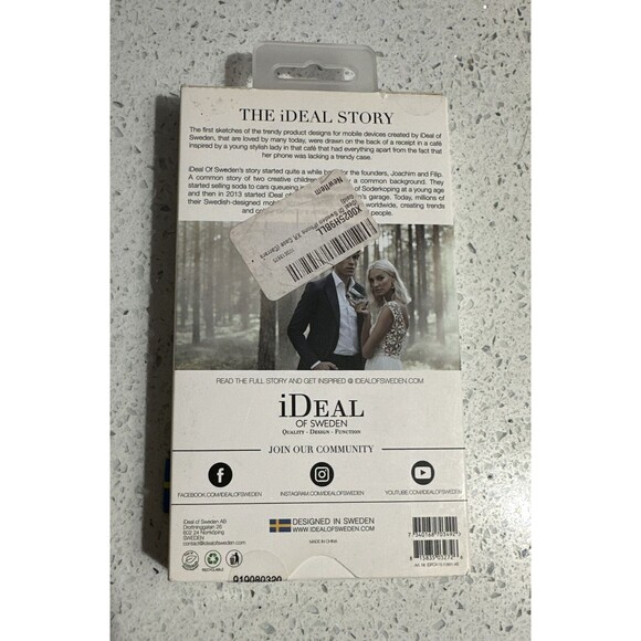 Ideal of Sweden Designer Phone Case iPhone 11 XR Carrara Marble Gold Accents NEW - Picture 4 of 7